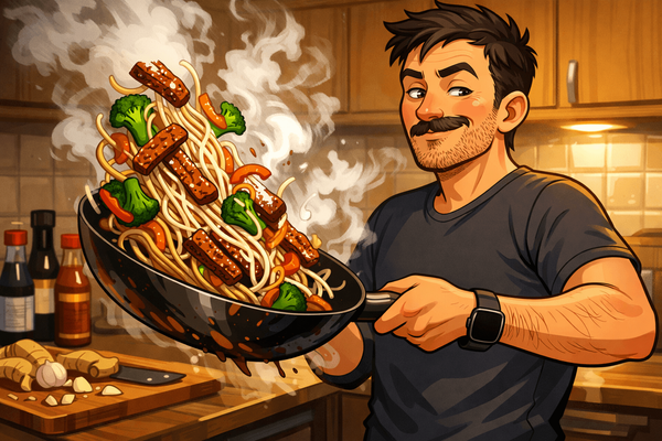 High protein pork stir fry